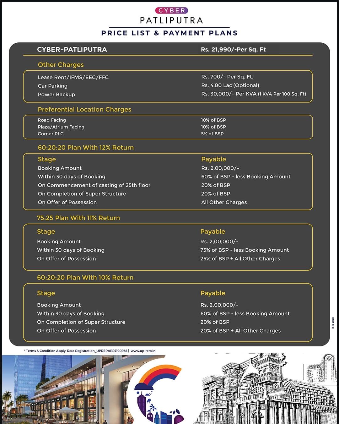 Cyber Patliputra Pricelist